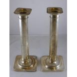 PR. STERLING SILVER CANDLESTICKS MARKED FOSTER AND CO.