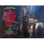 QUAD MOVIE POSTERS, 'RETURN OF THE LIVING DEAD' AND 'ZOLTAN HOUND OF DRACULA'