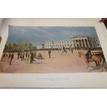 PRINT OF THE PRESENTATION OF COLOURS BY QUEEN TO ROYAL MILITARY ACADAMY AT SANDHURST 30/05/1974,