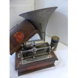 PATHE COQUET PHONOGRAPH WITH ALLOY HORN