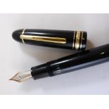 MONT BLANC MEISTERSTUCK FOUNTAIN PEN IN ORIGINAL GIFT BOX AND OUTER WITH PAPERWORK INC. WARRANTY