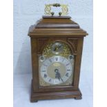 18TH C STYLE WALNUT BRACKET CLOCK, ELLIOTT OF LONDON, RETAILED BY GARRARDS, 3 TRAIN FUSSEE MOVEMENT,