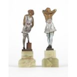 Two Vienna cold-painted bronze figures, Bruno Zach (1891 - 1945 Austrian / German) Early 20th