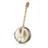 An American tenor banjo, Bacon Banjo Co. Inc. Circa 1930, Groton, Connecticut, model B&D Montana