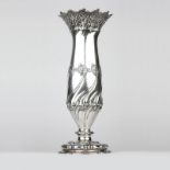 A sterling silver table vase, Tiffany & Co. Circa 1895, with maker's mark for directorship of