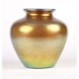 A Steuben gold Aurene art glass vase 1905-1933, etched ''Aurene'' and with model number ''2689''