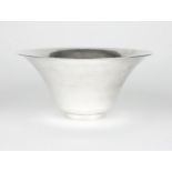 A large sterling silver footed bowl 20th century, marked ''Sterling'' and ''777'', of wide