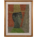 Rufino Tamayo (1899-1991 Mexican) ''Cabeza con Sombrero (Head With Hat)'', 1980, signed in crayon