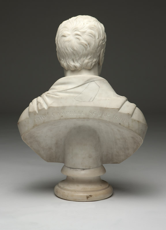 Thomas Campbell (1790-1858 Maryland/Kentucky) Dated 1844, signed verso ''Thos. Campbell sculp.'', - Image 2 of 2