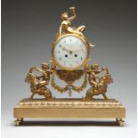 A Louis XVI mantle clock, Gille l'Aine, Paris  Third quarter 18th century, signed to face ''Gille