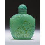 A Rene Lalique ''le Jade'' perfume bottle Circa 1926, molded signature to underside ''R.L. France'',