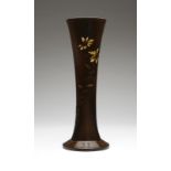 A Rookwood trumpet vase, A.R. Valentien Circa 1886, Cincinnati, OH, impressed ''RP'' monogram and