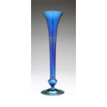 An L.C. Tiffany blue Favrile trumpet vase Early 20th century, signed to underside ''L.C. Tiffany -