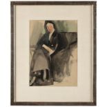 Carl Sprinchorn (1887-1971 New York, NY) ''Woman In Riding Habit'', signed with initials in pencil