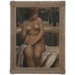 Alfred V. Pirkhert (1887-1971 Yugoslavian) Nude woman in a bathhouse, signed and dated lower left: