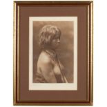 1083  After Edward S. Curtis (1868-1952 Los Angeles, CA) "Judith - Mohave", unsigned, printed