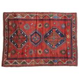 1212  A Kazakh Caucasian rug First quarter 20th century, wool on wool foundation, geometric