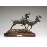 1118  Rick Taylor (1950-* Canadian) "Buck Fever", dated 1988, titled and signed to base "Rick /