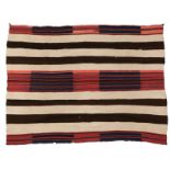 1069  A Navajo transitional Second Phase Chief's Blanket Circa 1880s, banded design, finely hand-