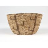 1073  A coiled Papago pictorial basket Early 20th century, the bundled foundation sewn with yucca