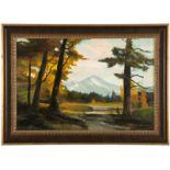 1115  Robert W. Wood (1889-1979 Bishop, CA) "Mount Hood, Autumn", signed lower right: Robert Wood,