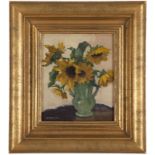 1143  George Spangenberg (1907-1964 San Diego, CA) "Sunflowers", signed lower left: G.