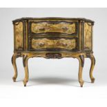 1039  A Venetian-style carved and polychromed commode Second half 19th century, Italian, the