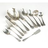 1245 A Whiting sterling silver flatware service Early 20th century, each with maker's mark and