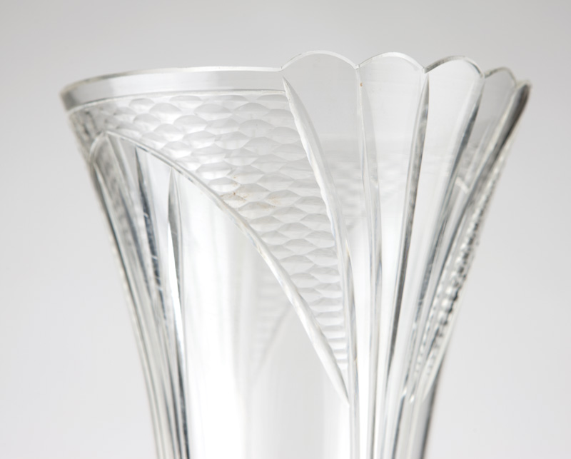 1047 Art Nouveau silver plate & cut glass centerpiece Late 19th/early 20th century, elements stamped - Image 5 of 6