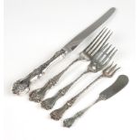 1229 A partial Alvin sterling silver flatware service 20th century, a partial set in the ''