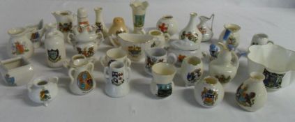 Assorted crested ware