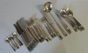 Various Elkington plate cutlery