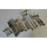 Various Elkington plate cutlery