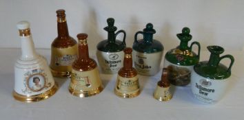 Various Bells & Tullamore whiskey decant