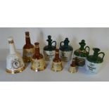 Various Bells & Tullamore whiskey decant