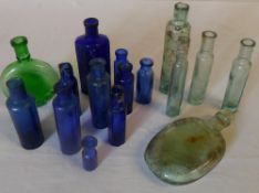 Assorted glass bottles