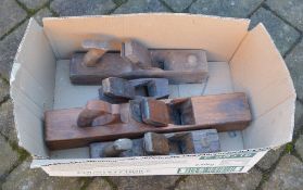 4 old woodworking planes, one stamped
