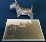 1930's Scottish Terrier car mascot with