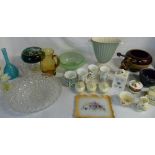 Assorted glassware & ceramics inc Spode