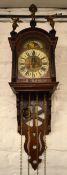 Dutch schippetje barge wall clock (with