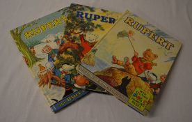 3 Rupert annuals/books 1963, 1973 & 1974