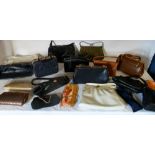 Assorted vintage handbags