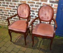 2 upholstered bedroom chairs. Shipping O