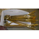 Brass stair rods & clips