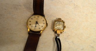 2 9ct gold watches