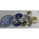 Various ceramics inc Staffordshire, Wedg