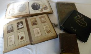 Assorted early photograph albums some co