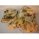 Various doilies/placemats & Sanderson cu