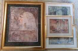 Various prints inc Cleopatra