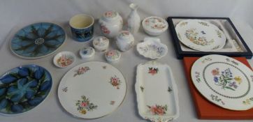 Assorted ceramics inc Wedgwood, Aynsley